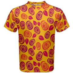 Orange Roses Men s Cotton Tee by Valentinaart