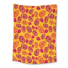 Orange Roses Medium Tapestry by Valentinaart