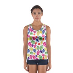 Colorful Roses Women s Sport Tank Top  by Valentinaart