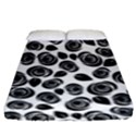 Black roses pattern Fitted Sheet (King Size) View1