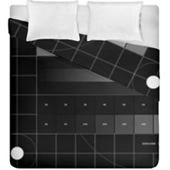 Grayscale Test Pattern Duvet Cover Double Side (king Size) by Nexatart