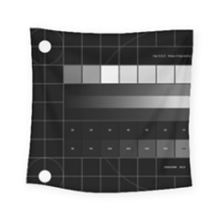 Grayscale Test Pattern Square Tapestry (small) by Nexatart