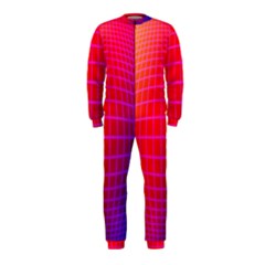 Grid Diamonds Figure Abstract Onepiece Jumpsuit (kids) by Nexatart