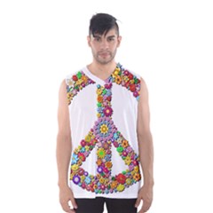 Groovy Flower Clip Art Men s Basketball Tank Top by Nexatart