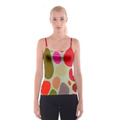 Pattern Design Abstract Shapes Spaghetti Strap Top by Nexatart