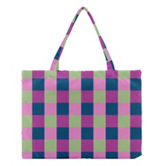 Pink Teal Lime Orchid Pattern Medium Tote Bag by Nexatart