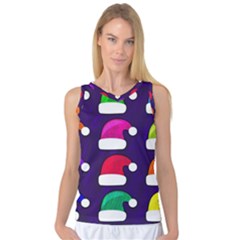 Santa Hats Santa Claus Holidays Women s Basketball Tank Top by Nexatart