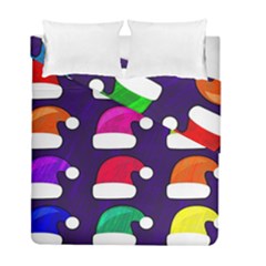 Santa Hats Santa Claus Holidays Duvet Cover Double Side (full/ Double Size) by Nexatart