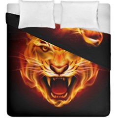 Tiger Duvet Cover Double Side (king Size) by Nexatart