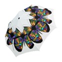 Abstract Animal Art Butterfly Folding Umbrellas View2