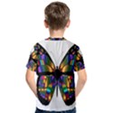 Abstract Animal Art Butterfly Kids  Cotton Tee View2