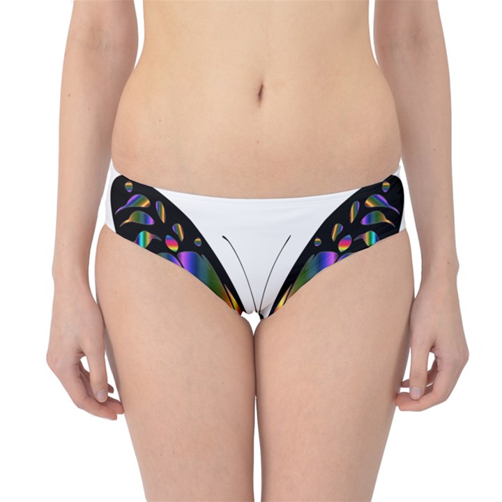 Abstract Animal Art Butterfly Hipster Bikini Bottoms