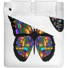 Abstract Animal Art Butterfly Duvet Cover Double Side (king Size) by Nexatart