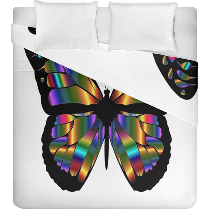 Abstract Animal Art Butterfly Duvet Cover Double Side (King Size)