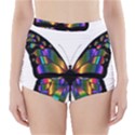 Abstract Animal Art Butterfly High-Waisted Bikini Bottoms View1