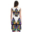 Abstract Animal Art Butterfly Sleeveless Chiffon Dress   View2