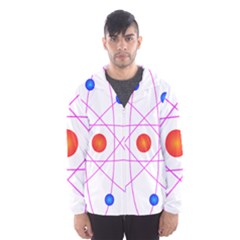 Atom Model Vector Clipart Hooded Wind Breaker (men) by Nexatart