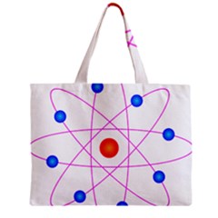 Atom Model Vector Clipart Zipper Mini Tote Bag by Nexatart