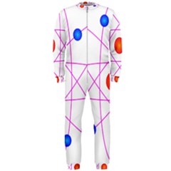 Atom Model Vector Clipart Onepiece Jumpsuit (men)  by Nexatart