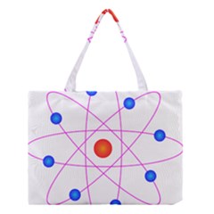 Atom Model Vector Clipart Medium Tote Bag by Nexatart