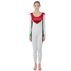 Palestine Flag Long Sleeve Catsuit by Nexatart