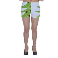 Christmas Tree Christmas Skinny Shorts by Nexatart