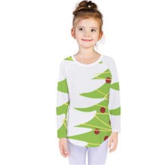 Christmas Tree Christmas Kids  Long Sleeve Tee