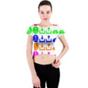 Download Upload Web Icon Internet Crew Neck Crop Top View1