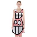 Dragon Head Pink Childish Cartoon Racerback Midi Dress View1