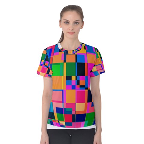 Color Focusing Screen Vault Arched Women s Cotton Tee by Nexatart