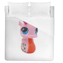 Dragon Toy Pink Plaything Creature Duvet Cover (queen Size) by Nexatart