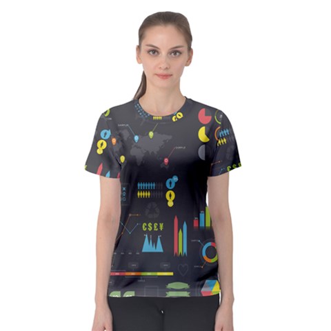 Graphic Table Symbol Vector Chart Women s Sport Mesh Tee by Nexatart