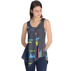 Graphic Table Symbol Vector Chart Sleeveless Tunic by Nexatart