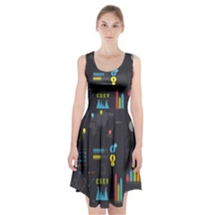 Graphic Table Symbol Vector Chart Racerback Midi Dress by Nexatart