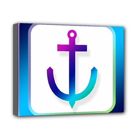 Icon Anchor Containing Fixing Canvas 10  X 8  by Nexatart