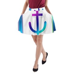 Icon Anchor Containing Fixing A-line Pocket Skirt by Nexatart