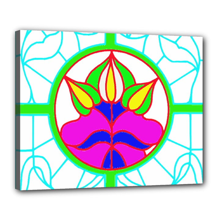 Pattern Template Stained Glass Canvas 20  x 16 