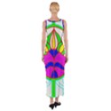 Pattern Template Stained Glass Fitted Maxi Dress View2