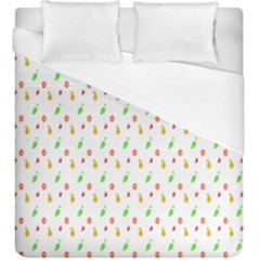 Fruit Pattern Vector Background Duvet Cover (king Size) by Nexatart