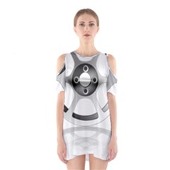 Car Wheel Chrome Rim Shoulder Cutout One Piece by Nexatart