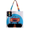 Semaphore Car Road City Traffic Zipper Grocery Tote Bag View2