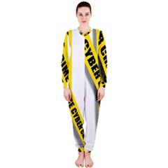 Internet Crime Cyber Criminal Onepiece Jumpsuit (ladies)  by Nexatart