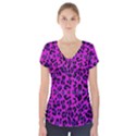 Pattern Design Textile Short Sleeve Front Detail Top View1