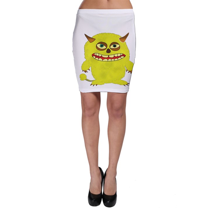 Monster Troll Halloween Shudder Bodycon Skirt