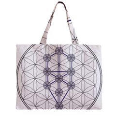 Tree Of Life Flower Of Life Stage Zipper Mini Tote Bag by Nexatart