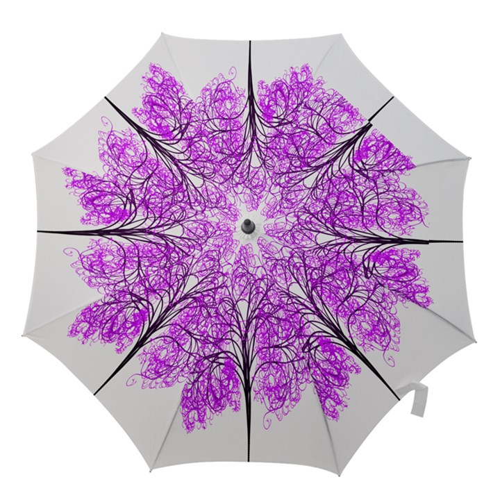 Purple Tree Hook Handle Umbrellas (Small)