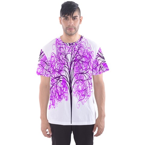 Purple Tree Men s Sport Mesh Tee by Nexatart