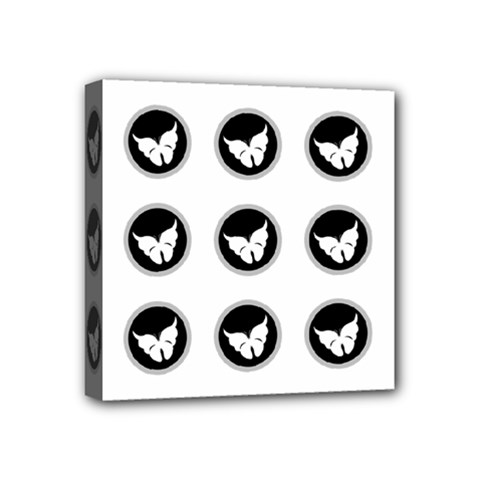 Butterfly Wallpaper Background Mini Canvas 4  X 4  by Nexatart