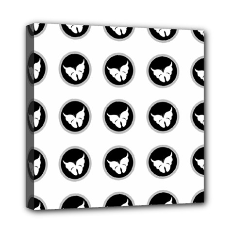 Butterfly Wallpaper Background Mini Canvas 8  X 8 