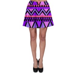 Seamless Purple Pink Pattern Skater Skirt by Nexatart